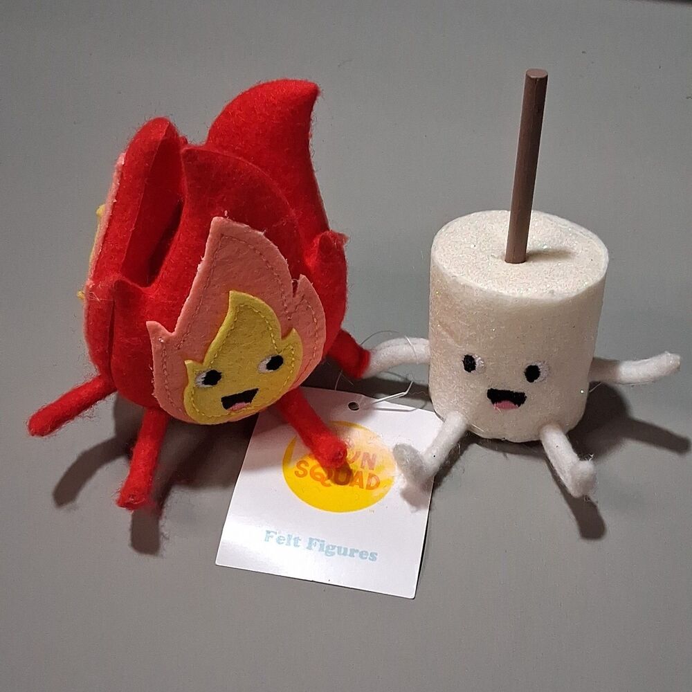 Target Sun Squad Campfire & Marshmallow Felt Plush Figures Kawaii Tiered Tray
